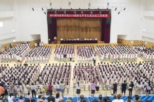 四川中專學(xué)校哪家好 2019年四川城市技師學(xué)院軍訓(xùn)結(jié)業(yè)典禮舉行中