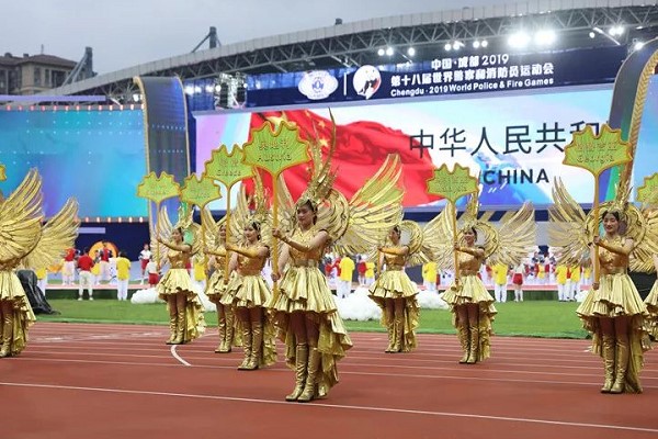 四川西南航空職業(yè)學(xué)院志愿者亮相世警賽