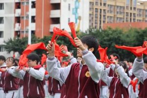 成都高中學校金堂中學田徑運動會開幕式來了