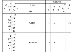 2021年眉山工程技師學院招生簡章
